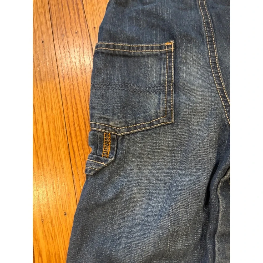 OshKosh Bgosh Toddler Boys Denim Vestbak Carpenter Overalls Blue 18 Months